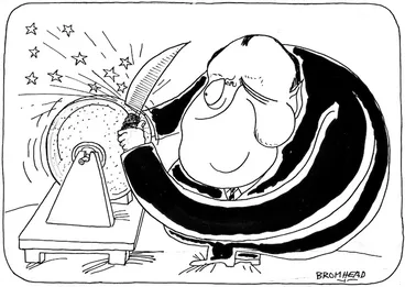 Image: Bromhead, Peter, 1933- :[Sir Robert Muldoon. 14.6.[19]73].