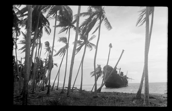Wrecked Japanese ship, Guadalcanal, Solomon Islands