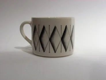 Image: coffee cans and saucers