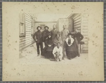 Image: Group of survivors Wairoa after eruption June 10th 1886