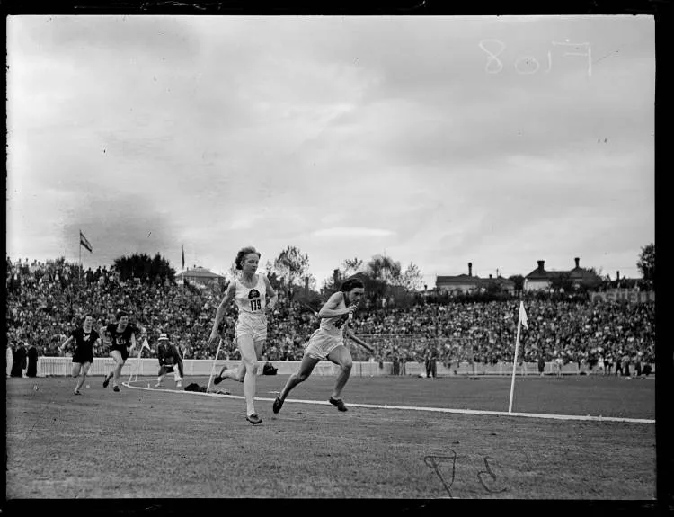 British Empire Games, Women's 440 yards relay, Eden Park, 1950