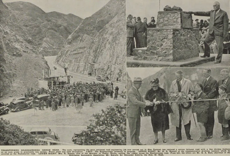 Opening ceremony for the new roads at Ngahauronga Gorge and Paekakariki
