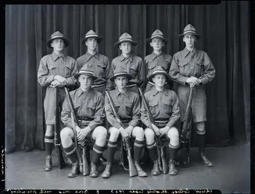 Image: Film Negative: Christ's College shooting eight 1923