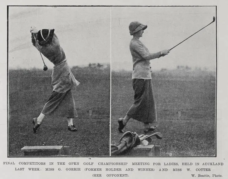 Final Competitors In The Open Golf Championship Meeting For Ladies, Held In Auckland Last Week