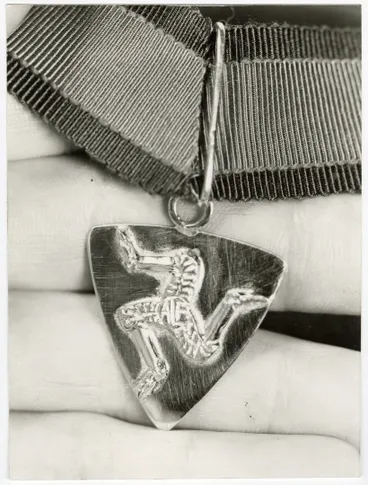 Image: Medal presented to Prince Charles by Alf's Imperial Army