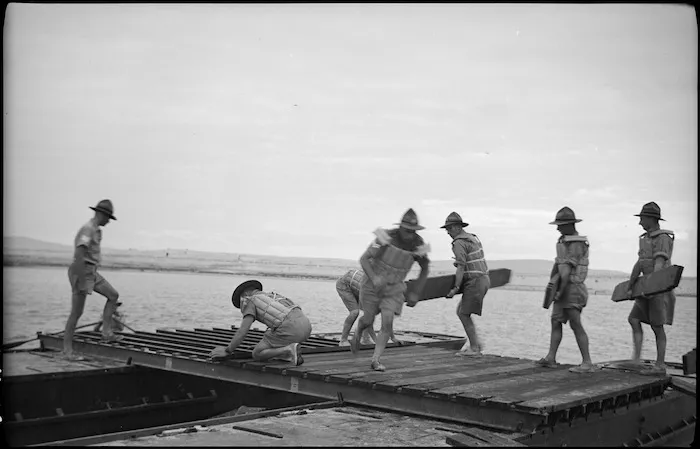 Bridge building exercise, Egypt