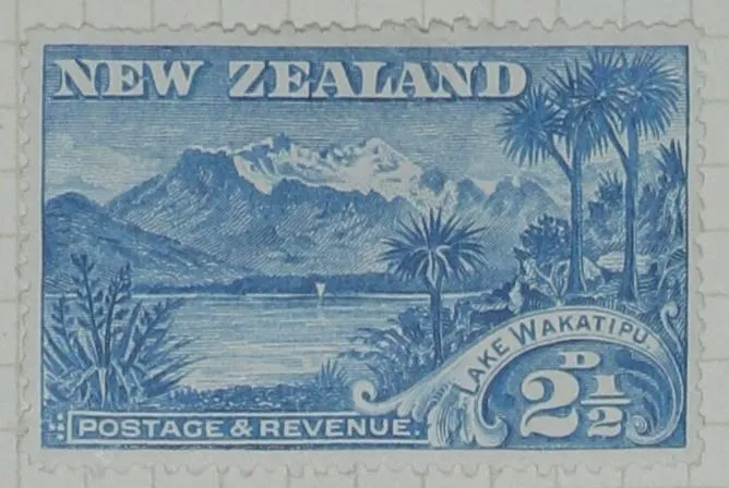 Stamp: New Zealand Two and a Half Pence