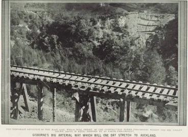 Gisborne's big arterial way which will one day stretch to Auckland Image: Gisborne's big arterial way which will one day stretch to Auckland