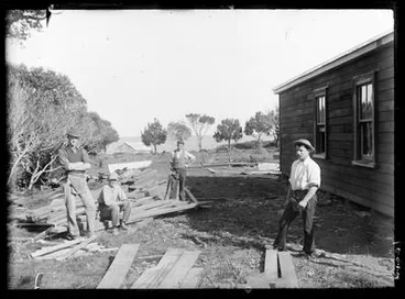 Image: Shakespear's house under construction