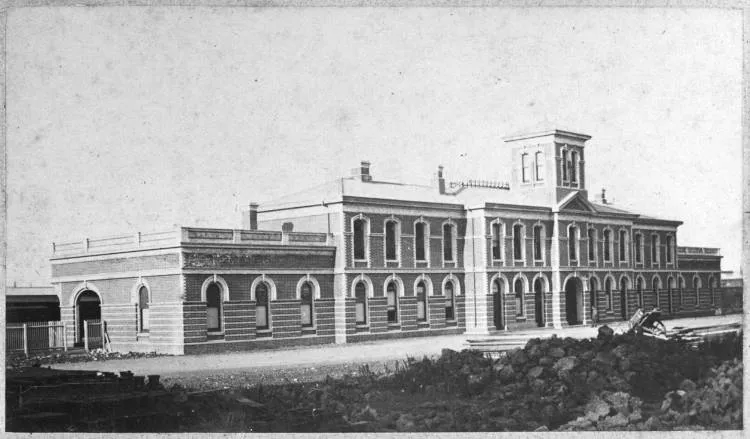 Queen Street Railway Station, Auckland Central, 1887