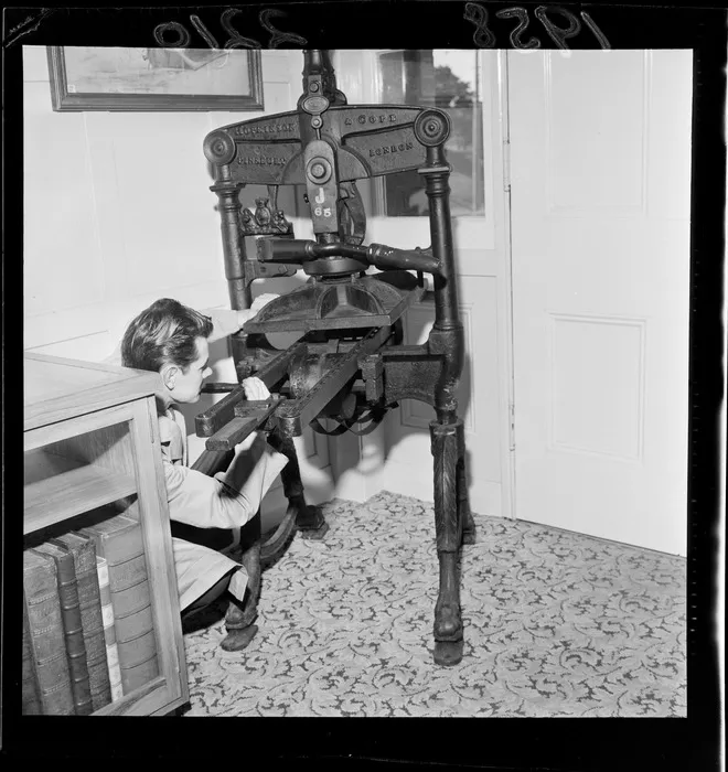 A 96 year old Printing Press machine