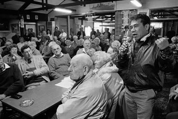 Image: Protest against Naenae Postbank closure
