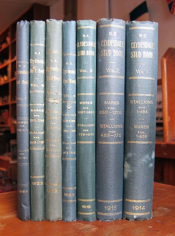 Reference books [Clydesdale Stud Books]; N.Z. Clydesdale Stud Book