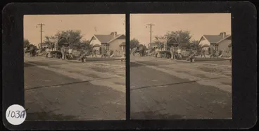 Image: Laying tramlines in Morningside, 1915