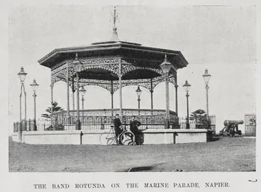 Image: The band rotunda on Marine Parade, Napier