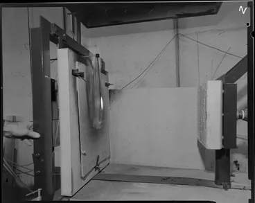 Image: Sumpters, man conducting fire test