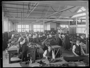Image: Interior of a clothing factory