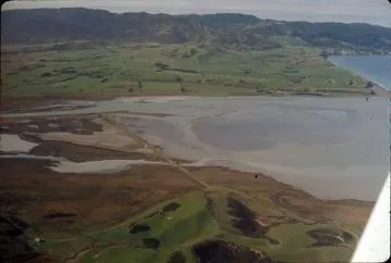 Aerial view of Lake Onoke