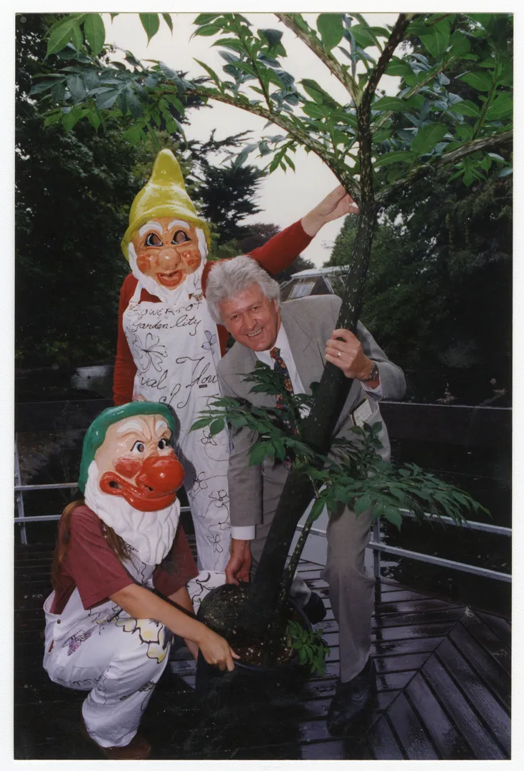 Pot plant picnic preparation, Festival of Flowers