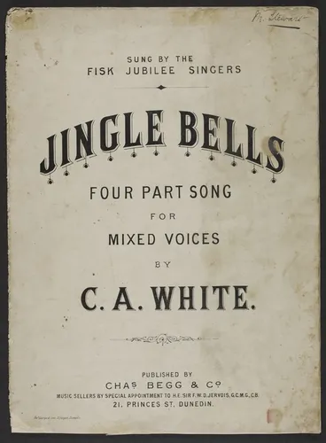 Image: Jingle bells : four part song for mixed voices / by C.A. White.