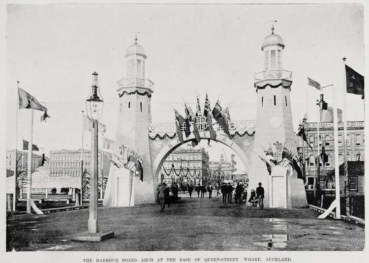 The Harbour Board Arch at the base of Queen Street Wharf, Auckland