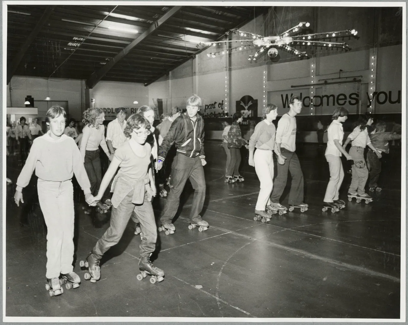 Roller skating at Skateways in Hornby