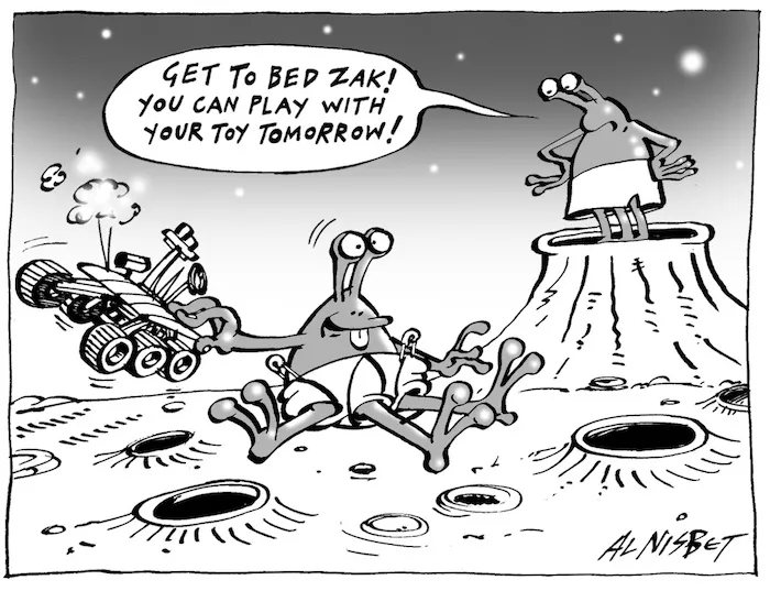 "Get to bed Zak! You can play with your toy tomorrow!" 27 January, 2004