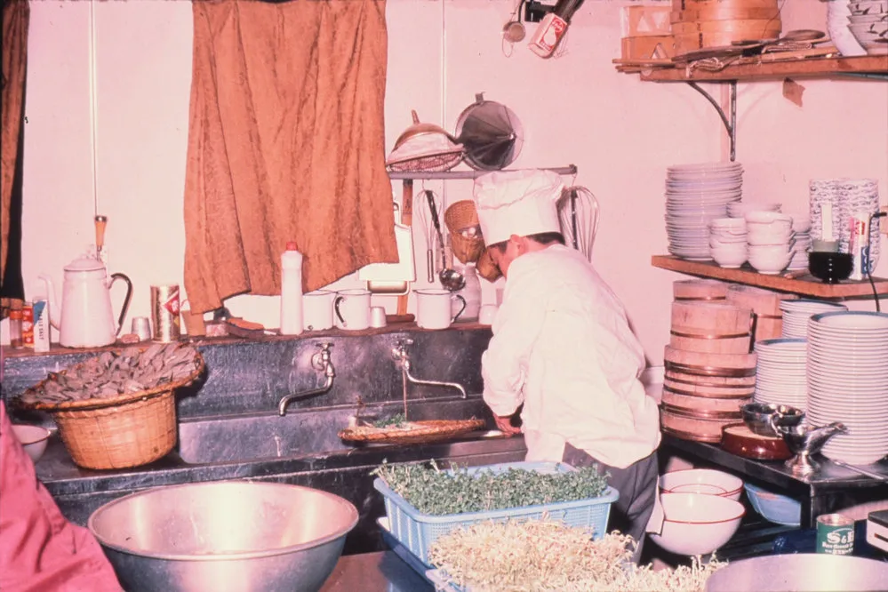 Chef at Work in Kitchen at Mizhuo Station