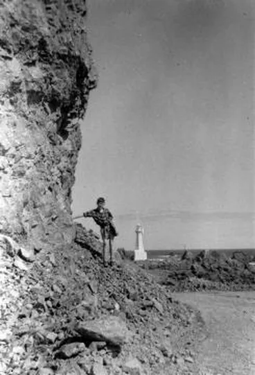 Gil Carroll near Pencarrow Head: Photograph Image: Gil Carroll near Pencarrow Head: Photograph