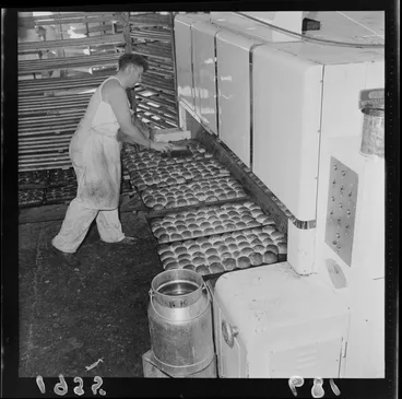 Image: Baking hot cross (Easter) buns