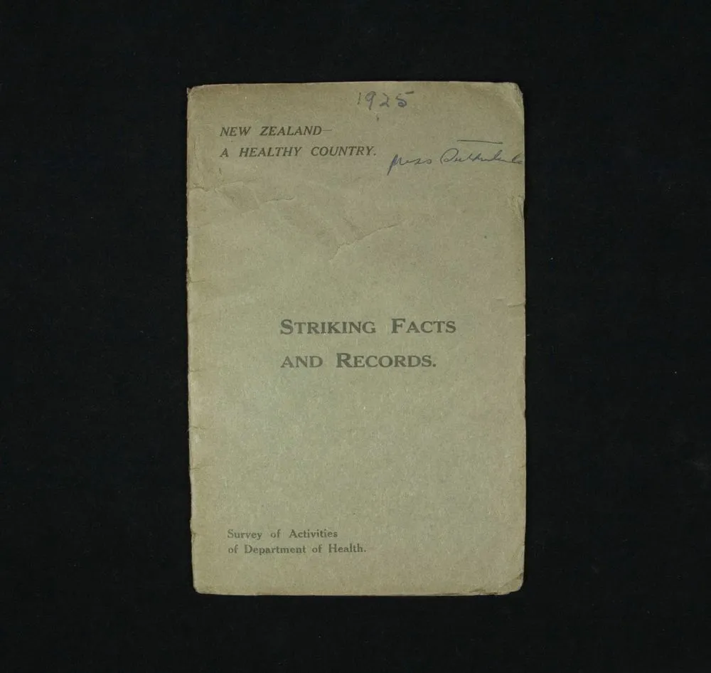Leaflet, 'Striking Facts and Records'