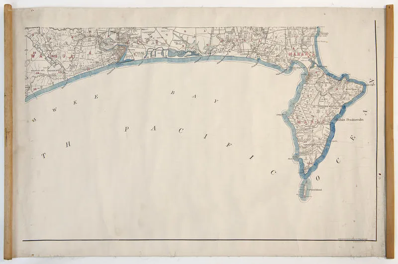 Map, Wairoa and Mahia Peninsula