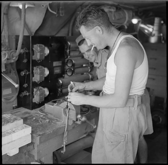 B H Torstonson of a NZ LAD in the field, Egypt