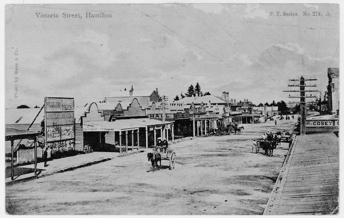 Victoria Street, Hamilton - Photograph taken by Gaze and Company