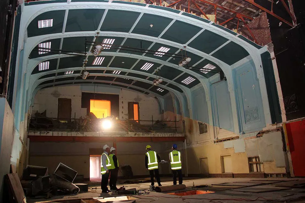 Sir Geoffrey Peren Building. Auditorium being refurbished, 24 April 2013