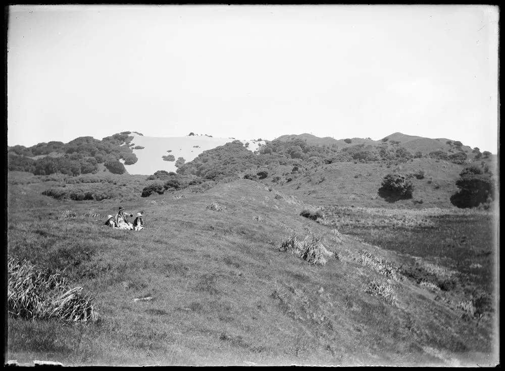 Lake Horowhenua and sand dunes near Levin