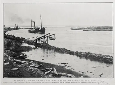 The entrance to a busy West Coast port, the Patea River, Taranaki Image: The entrance to a busy West Coast port, the Patea River, Taranaki