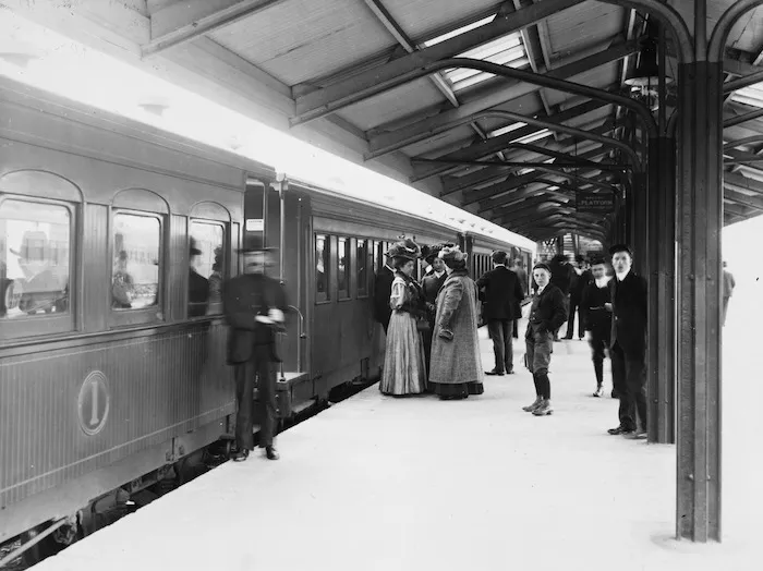 Platform at Christchurch Railway Station