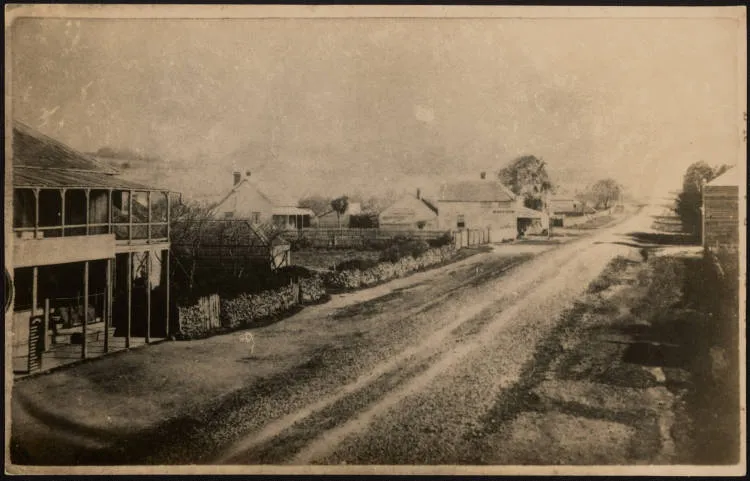 Queen Street, Onehunga, 1860s