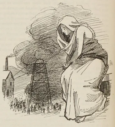 Image: Zealandia watching over the Brunnerton coal mine