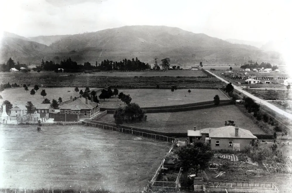 Wallaceville Research Centre; view from hill, looking north-west, 1912