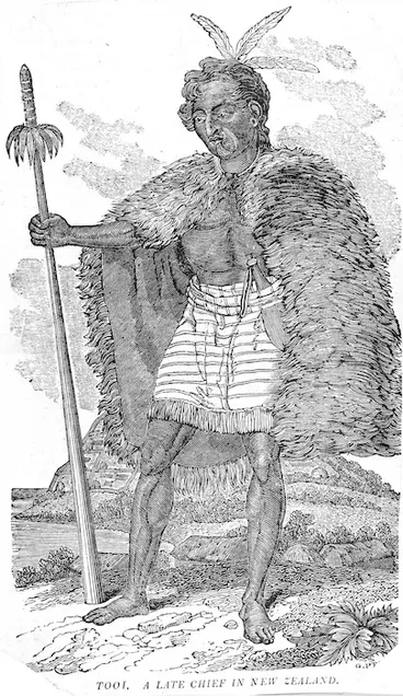 Image: Church Missionary Quarterly Papers :Tooi, a late chief of New Zealand / G Peek sc. 1826. [London, Church Missionary Society, 1849].