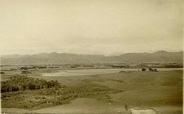 Lake Horowhenua - 1950's Image: Lake Horowhenua - 1950's