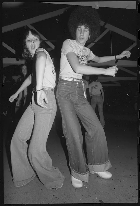 Vicki Stroud and Peter Heperi participating in a dance marathon, Wellington