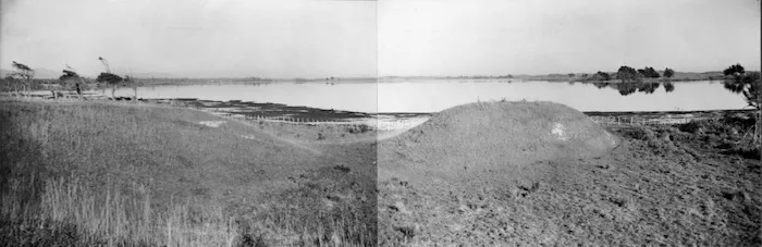 Lake Horowhenua from its north-eastern end