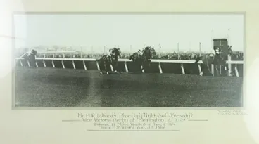 Image: Photograph - Phar Lap Winning Victoria Derby, Framed, 1929