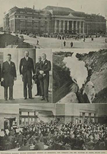 Image: Wellington's railway station officially opened: an impressive new terminal for the network of North Island lines