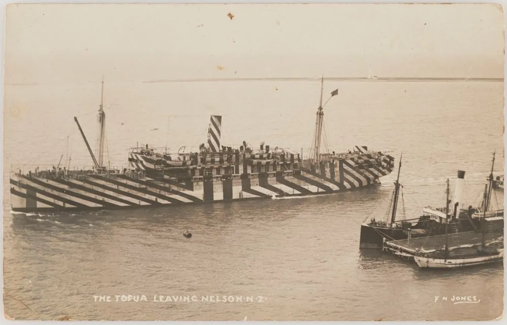 The Tofua leaving Nelson