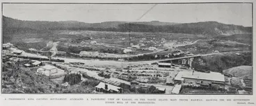 Image: A progressive King Country settlement, Auckland