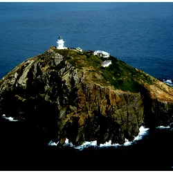 North Brother Island in the Cook Strait of Zealand.
